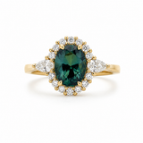18K Yellow Gold 1.04ctw Sapphire Ring