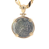14K Greek Nike Coin Pendant