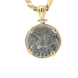 14K Greek Nike Coin Pendant