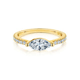 18K Yellow Gold 0.74 ctw Solitaire Diamond Women's Ring