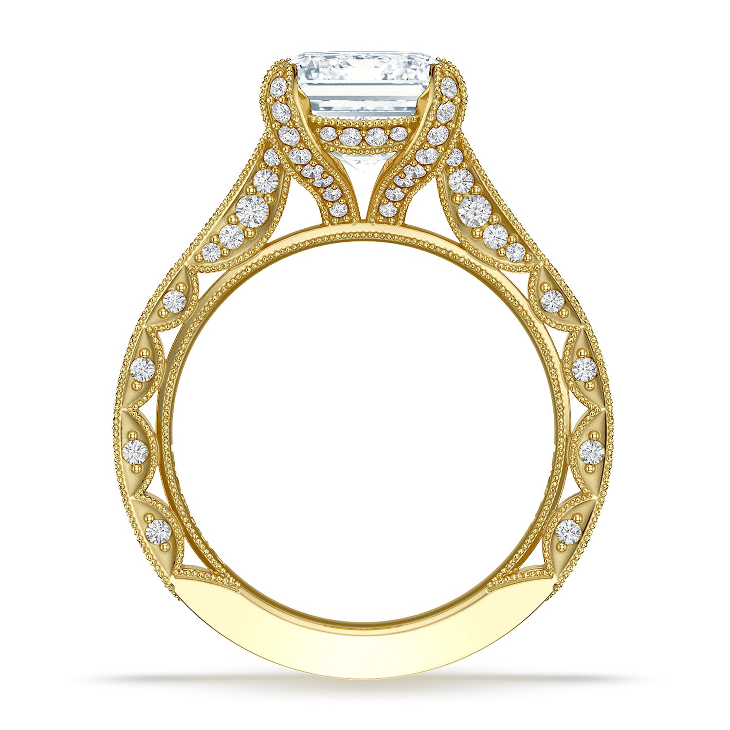 Emerald Solitaire Engagement Ring