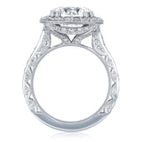 Round Bloom Engagement Ring