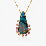 18K Yellow Gold 9.40ctw Opal Pendant/Charm