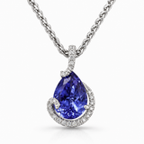 Platinum 5.38ctw Tanzanite Pendant/Charm