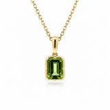14K Yellow Gold Peridot Pendant/Charm