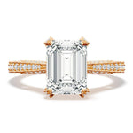 Emerald Solitaire Engagement Ring