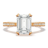 Emerald Solitaire Engagement Ring