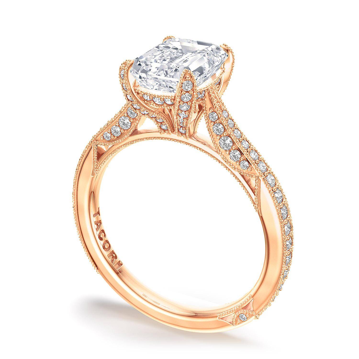 Emerald Solitaire Engagement Ring
