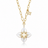 18K Yellow Gold Mother of Pearl Necklace