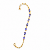 14K Yellow Gold 4.08ctw Tanzanite Bracelet