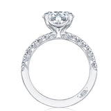 Platinum Solitaire Semi Mount Engagement Ring