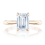 Emerald Solitaire Engagement Ring