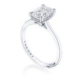Emerald Solitaire Engagement Ring