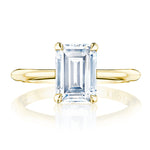 Emerald Solitaire Engagement Ring