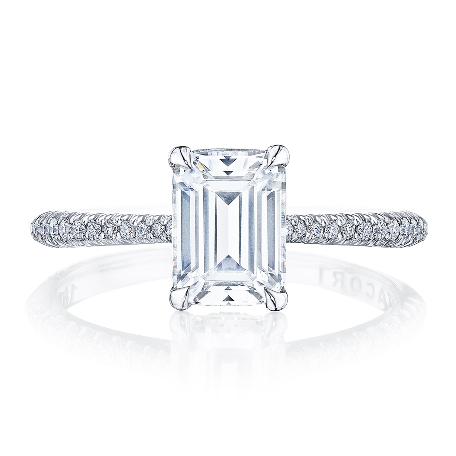Emerald Solitaire Engagement Ring