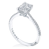 Emerald Solitaire Engagement Ring