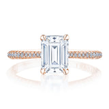 Emerald Solitaire Engagement Ring