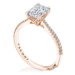 Emerald Solitaire Engagement Ring