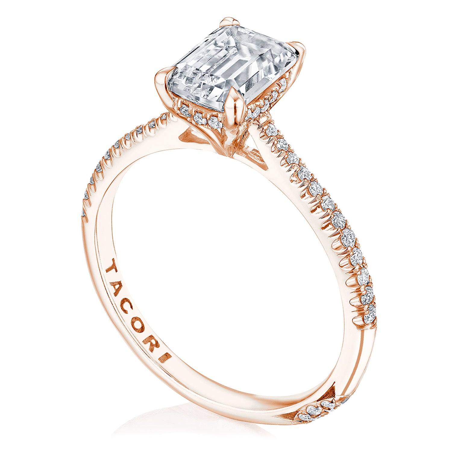 Emerald Solitaire Engagement Ring