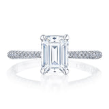 Emerald Solitaire Engagement Ring