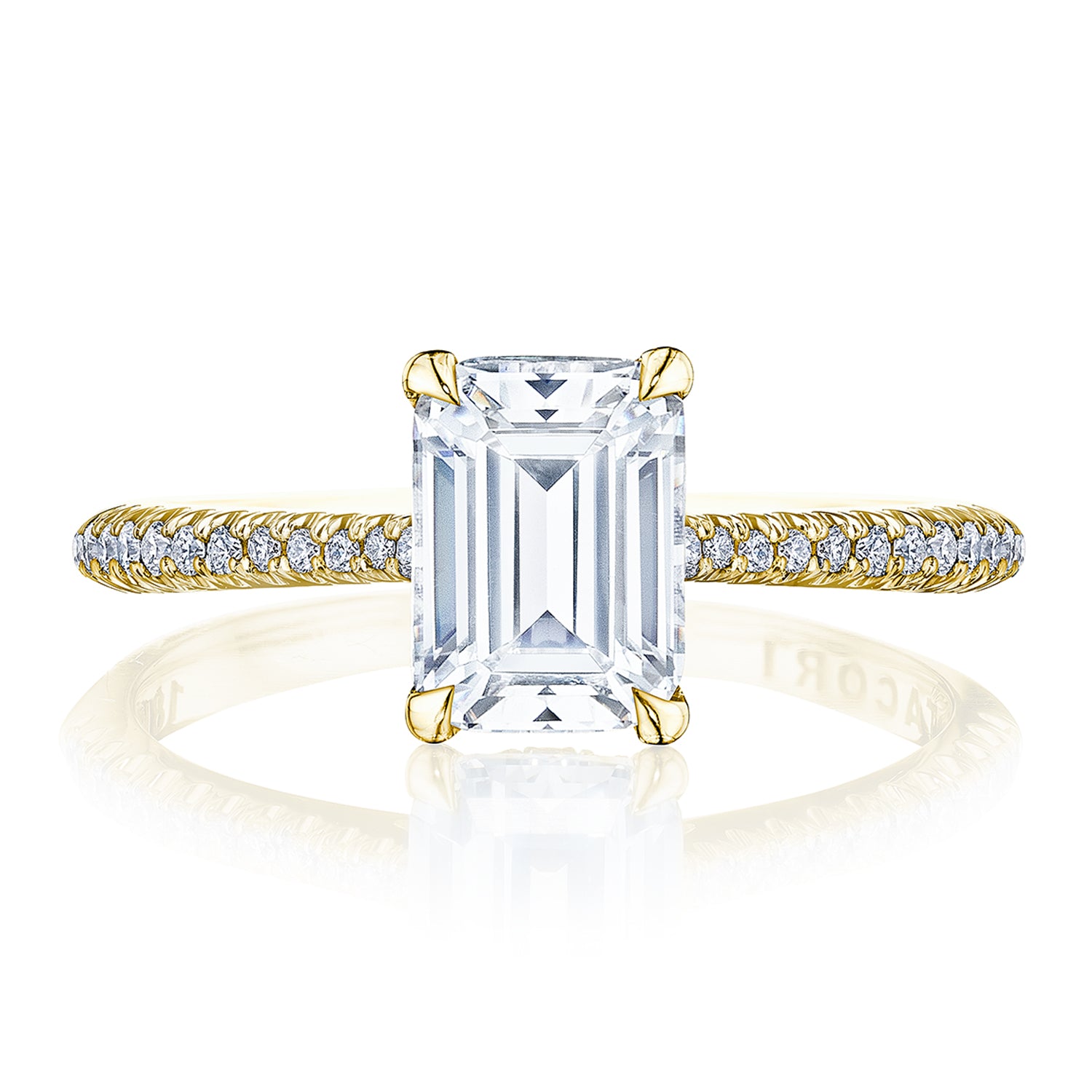 Emerald Solitaire Engagement Ring
