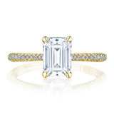 Emerald Solitaire Engagement Ring