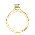 Emerald Solitaire Engagement Ring