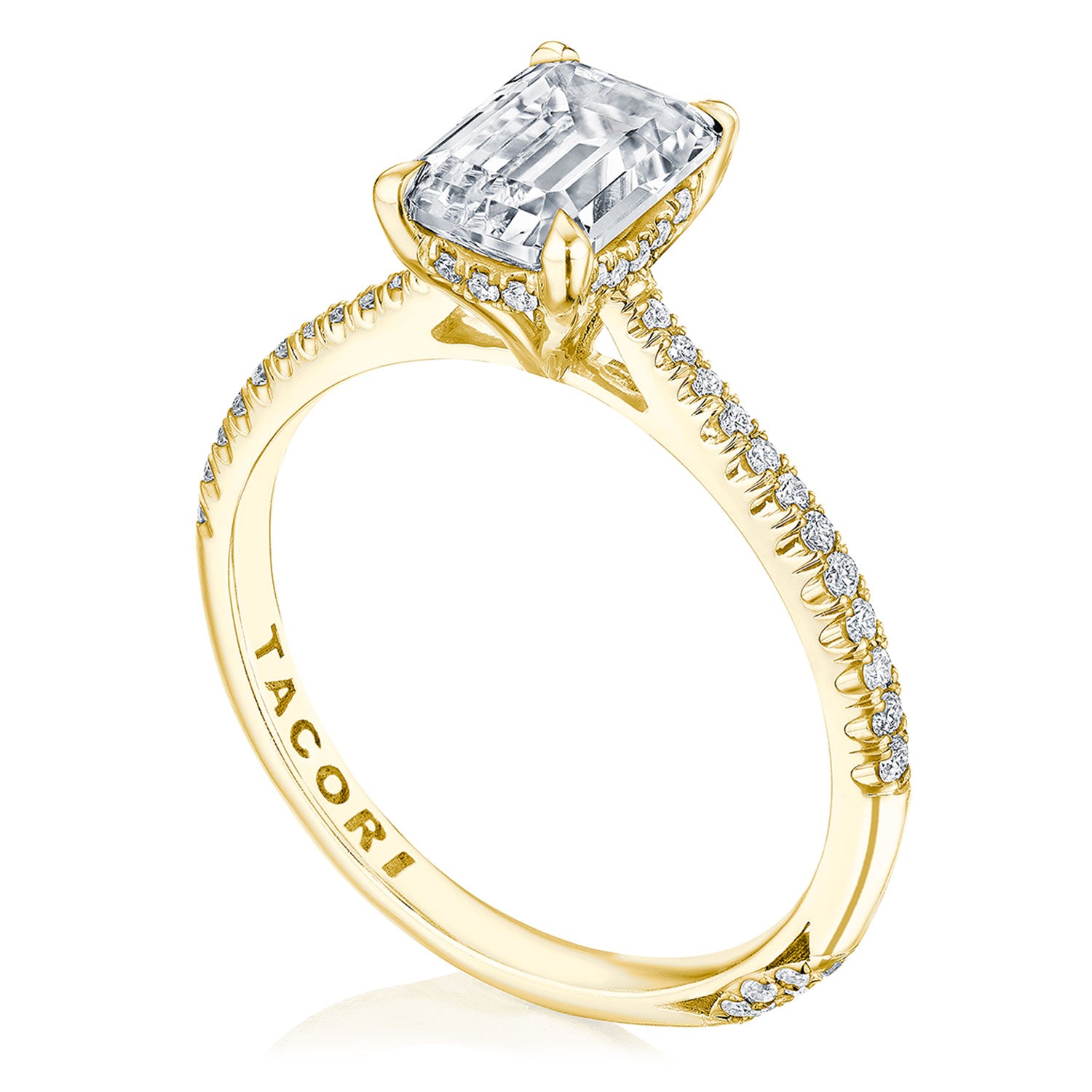 Emerald Solitaire Engagement Ring