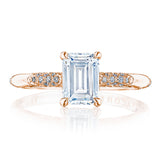Emerald Solitaire Engagement Ring