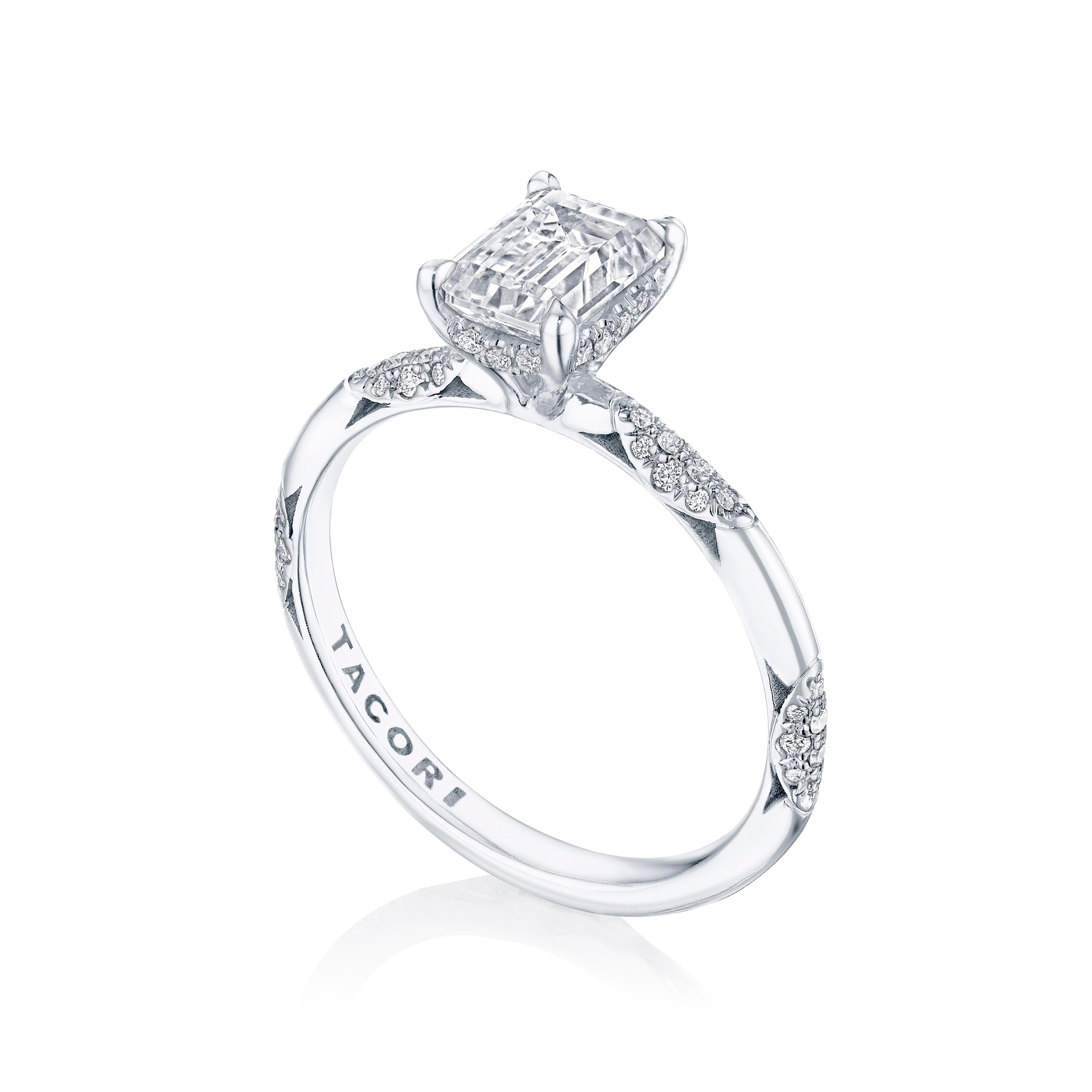 Emerald Solitaire Engagement Ring