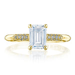 Emerald Solitaire Engagement Ring