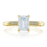 Emerald Solitaire Engagement Ring