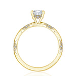 Emerald Solitaire Engagement Ring