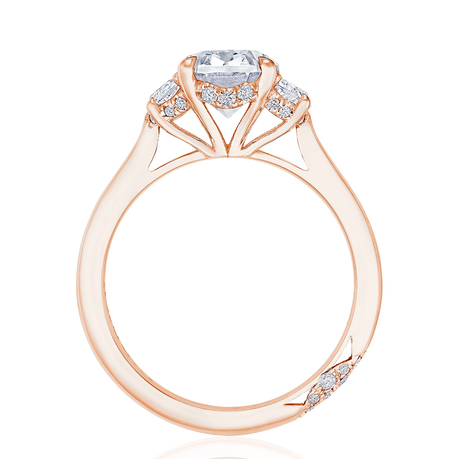 Oval 3-Stone Engagement Ring