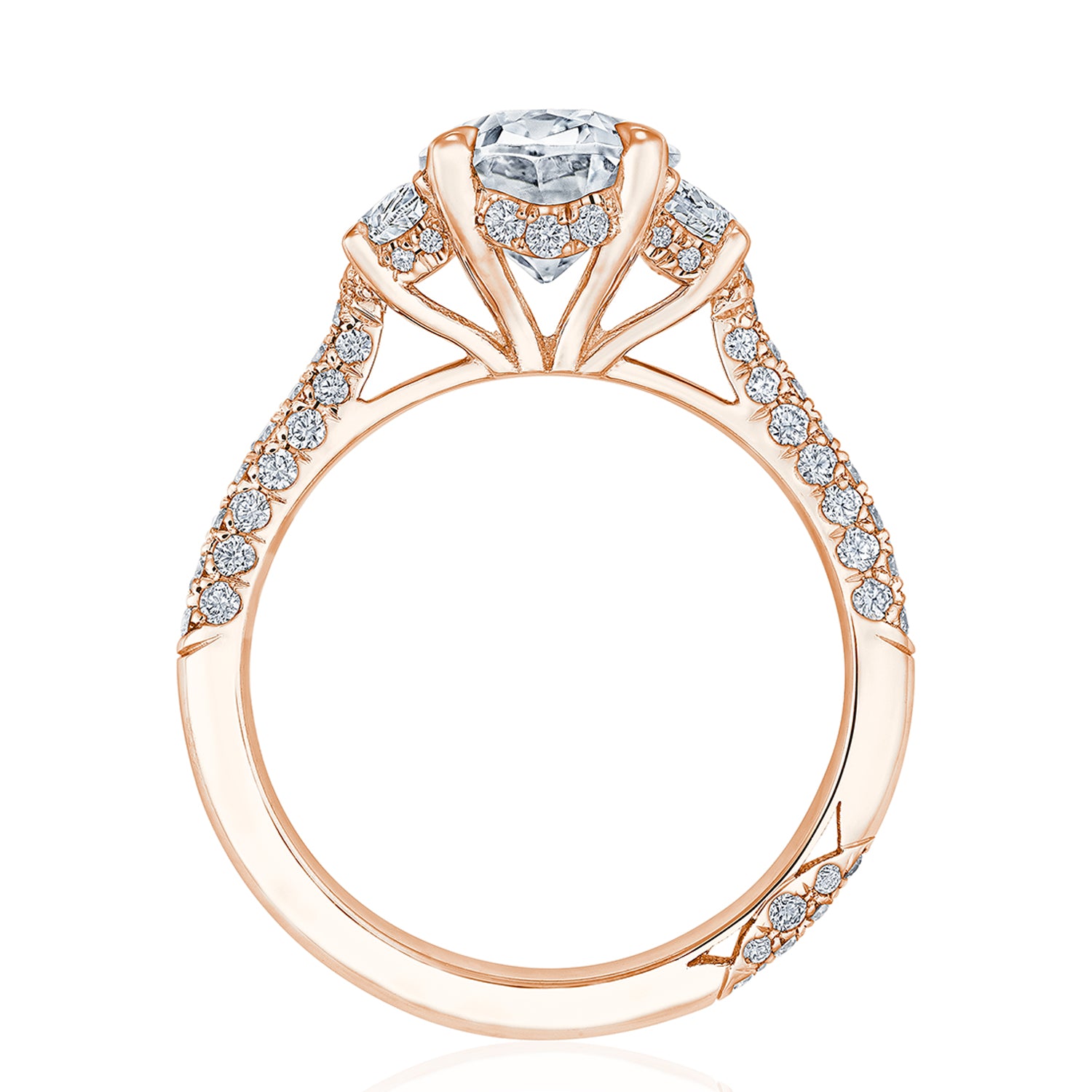 Oval 3-Stone Engagement Ring