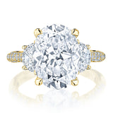 Oval 3-Stone Engagement Ring
