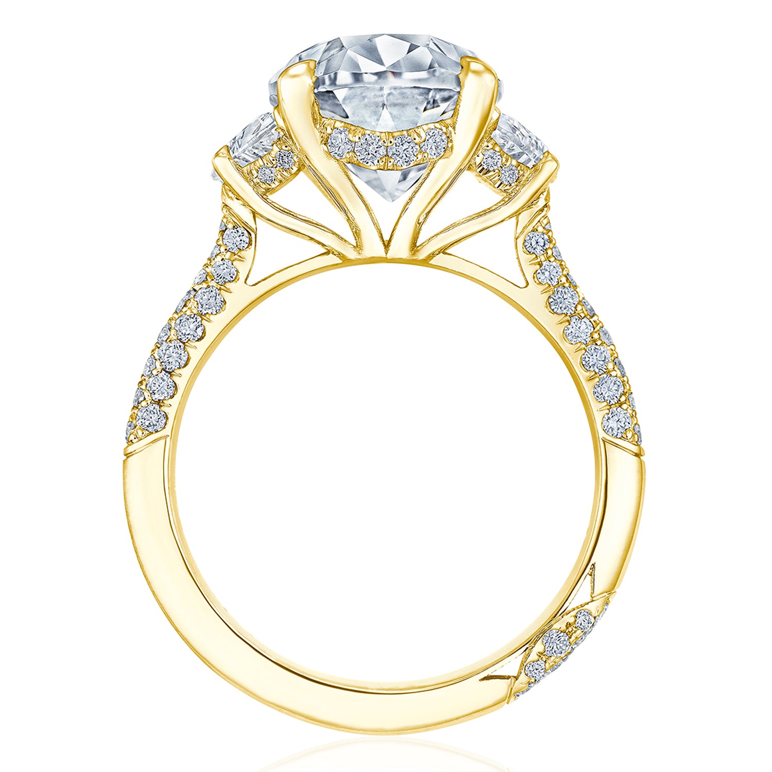 Oval 3-Stone Engagement Ring