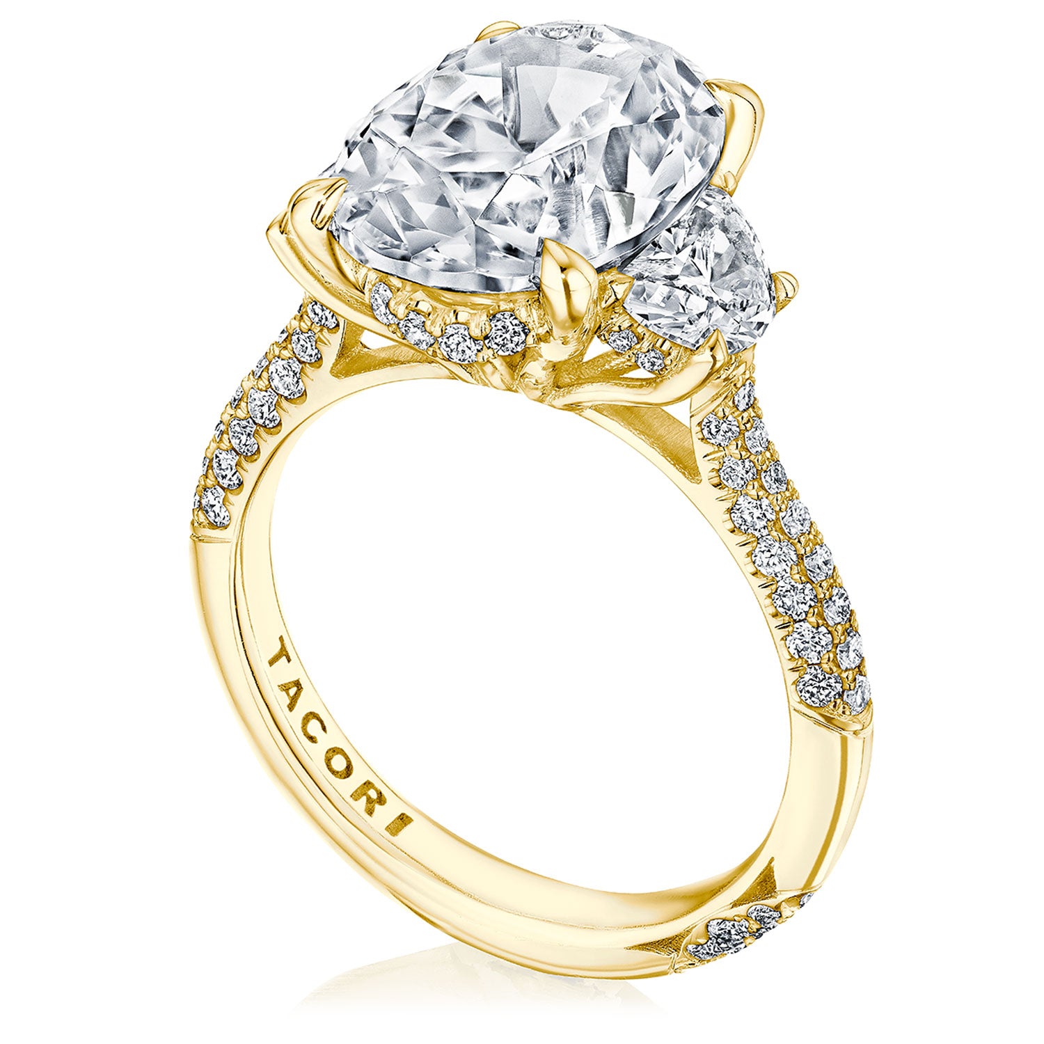 Oval 3-Stone Engagement Ring