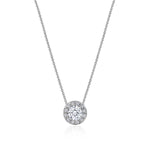 17"" Single Bloom Diamond Necklace