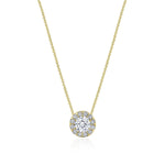 17"" Single Bloom Diamond Necklace