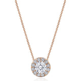 17"" Single Bloom Diamond Necklace
