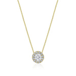 17"" Single Bloom Diamond Necklace