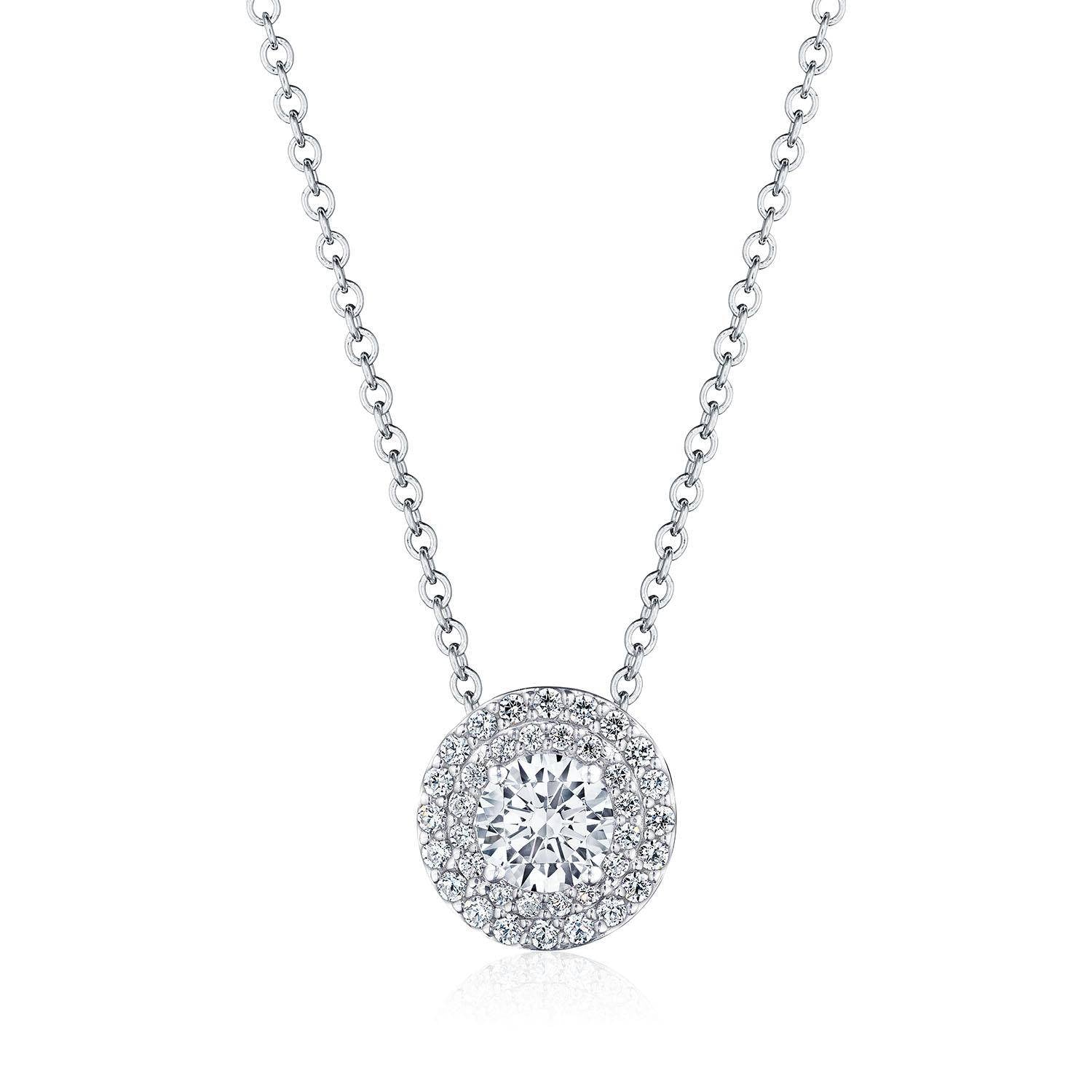 17"" Double Bloom Diamond Necklace