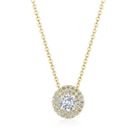 17"" Double Bloom Diamond Necklace