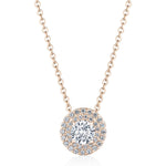 17"" Double Bloom Diamond Necklace