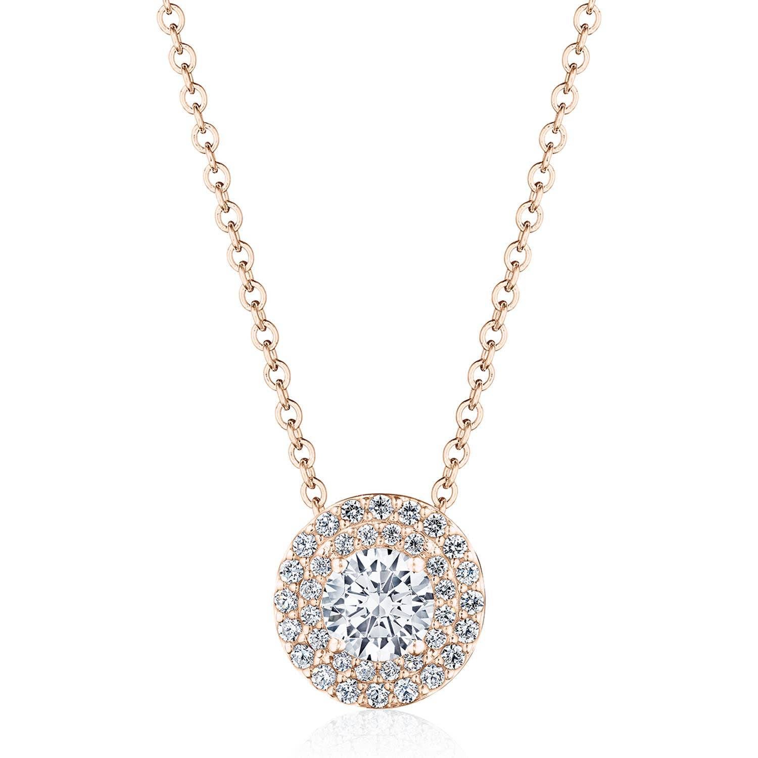 17"" Double Bloom Diamond Necklace