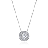 17"" Double Bloom Diamond Necklace