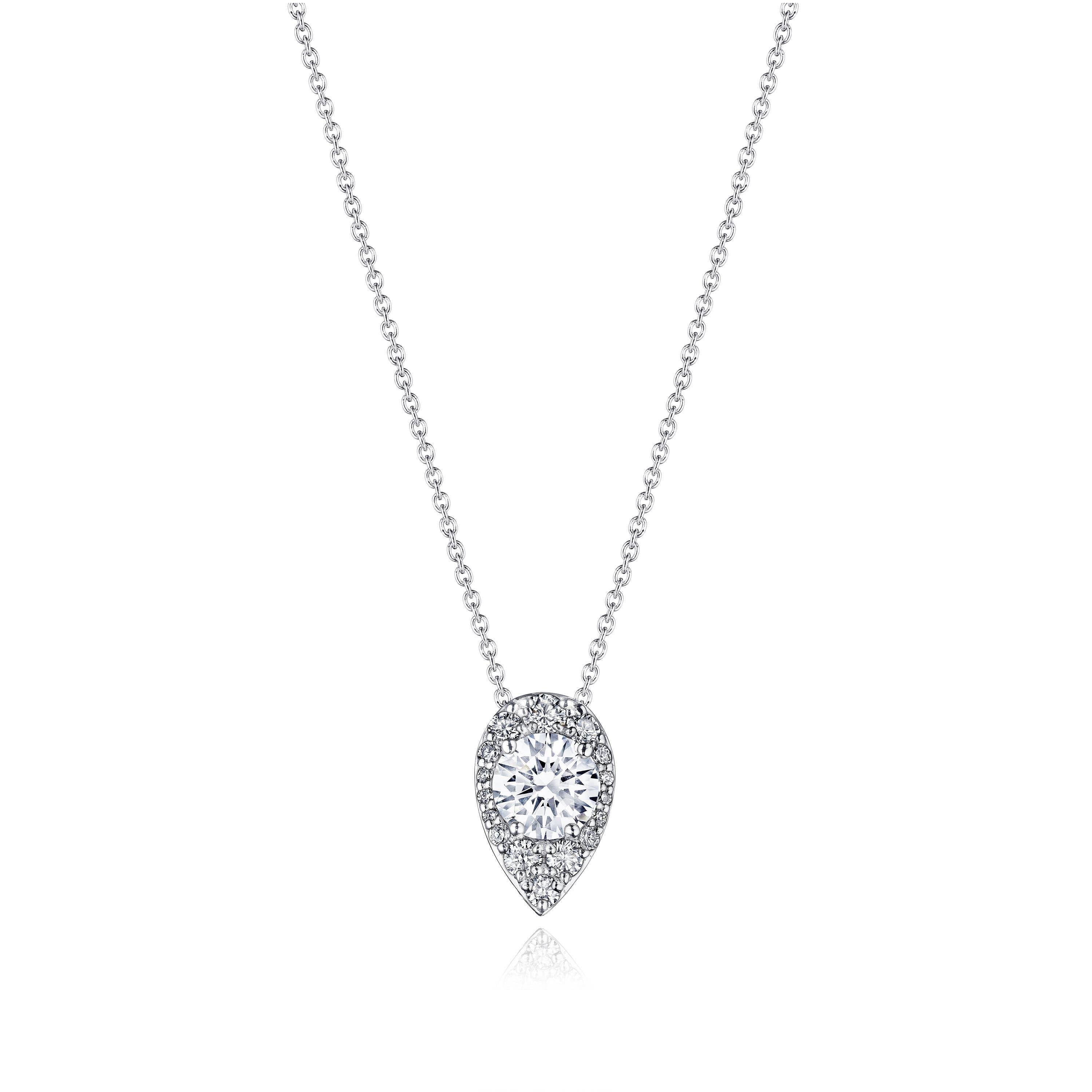 17"" Pear Bloom Diamond Necklace
