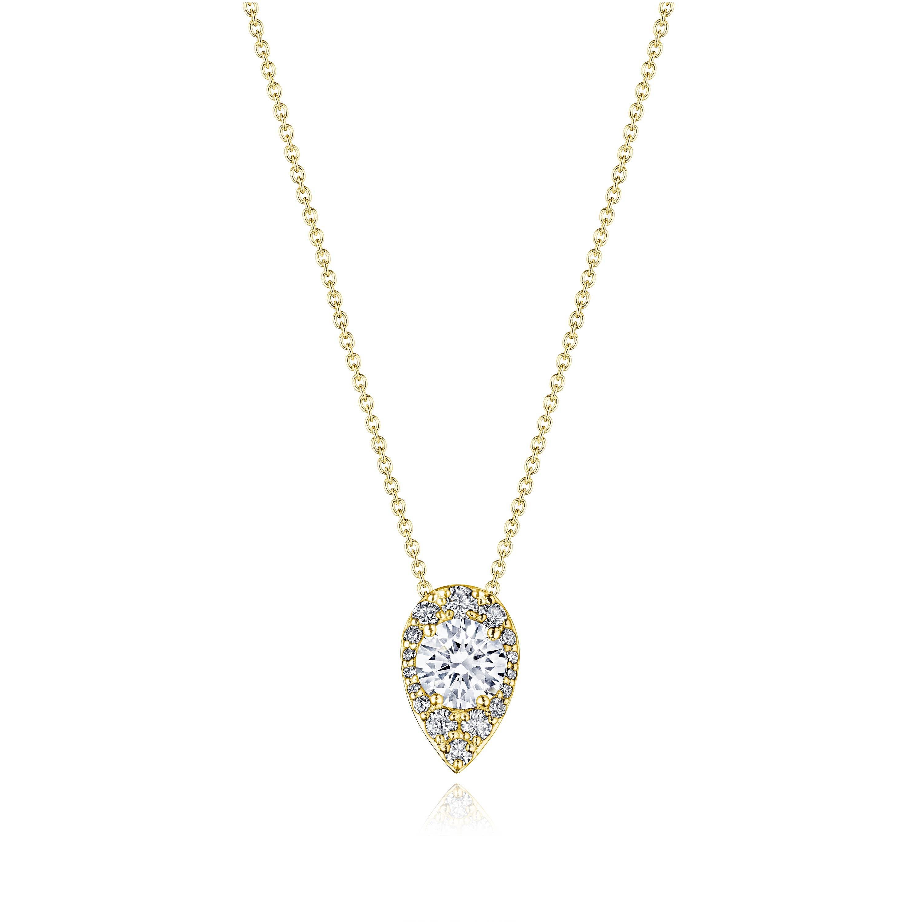 17"" Pear Bloom Diamond Necklace