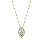 17"" Vertical Marquise Bloom Diamond Necklace